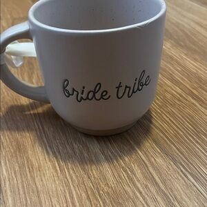 Badgley Mischka Home Tag with Gold Trim coffee mug. bride Tribe new